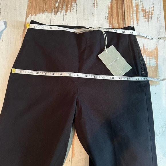 Everlane The Side Zip Stretch Cotton Work Pants Black Size 2 - Picture 9 of 13